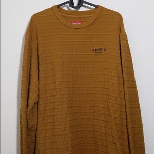 Supreme mustard knit long sleeve